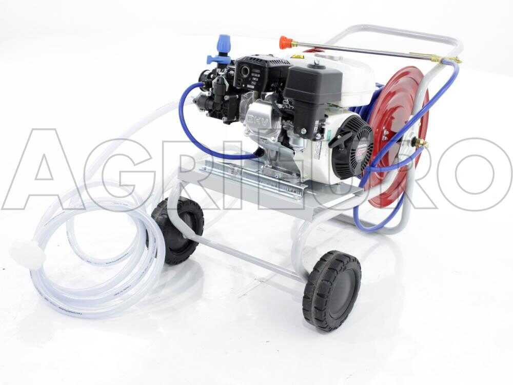 Grupo motobomba de pulverización Comet MC 25 motor de gasolina Honda GP 160 y carro - Imagen 2