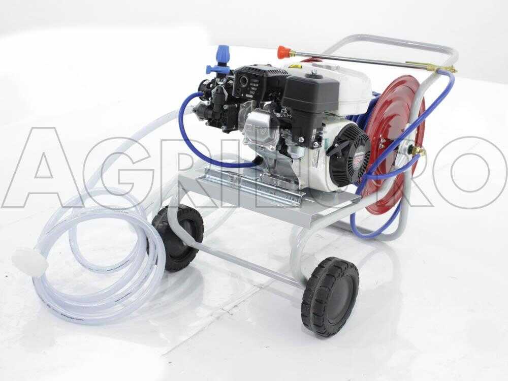 Grupo motobomba de pulverización Comet MC 25 motor de gasolina Honda GP 160 y carro - Imagen 3