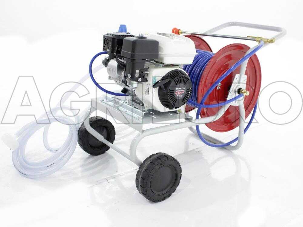 Grupo motobomba de pulverización Comet MC 25 motor de gasolina Honda GP 160 y carro - Imagen 4