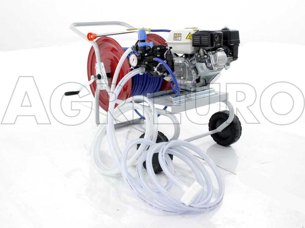 Grupo motobomba de pulverización Comet MC 25 motor de gasolina Honda GP 160 y carro - Imagen 5