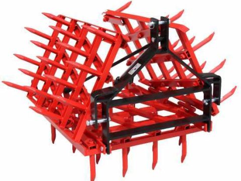 Grada de púas fijas pesada reforzada EPPR50 – Suspendida / Arrastrada – 50 púas – 250 cm