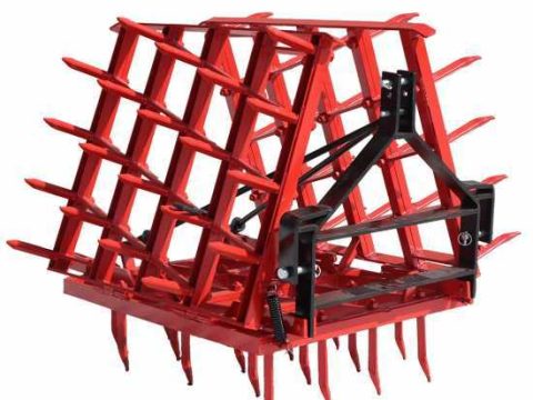 Grada de púas fijas pesada reforzada EPPR60 D.T. – doble refuerzo – 60 púas – 300 cm