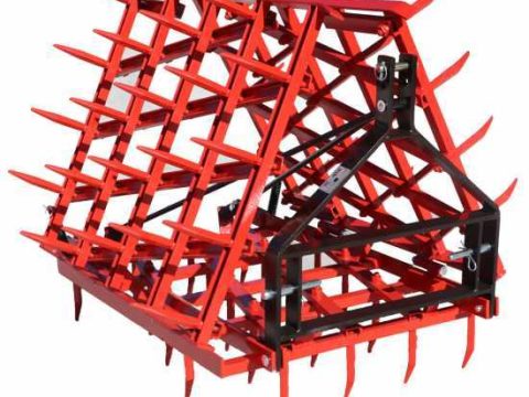 Grada de púas fijas serie pesada EPP60 – Suspendida / Arrastrada – 60 púas plegables – 300 cm