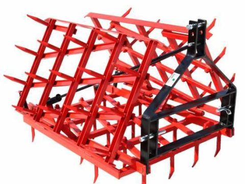 Grada de púas fijas serie media EPM50 – Suspendida/Arrastrada – 50 púas plegable – 250 cm