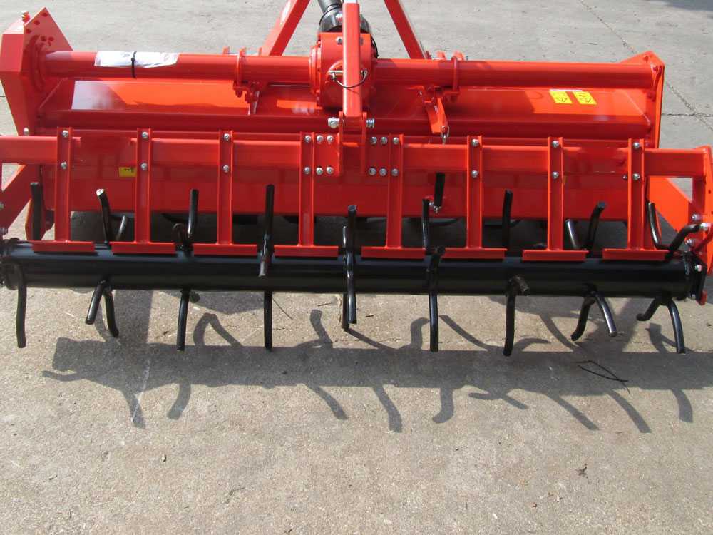 Grada rotativa RF130 – anchura de trabajo 130 cm -12 cuchillas Serie ligera – Rodillo de púas - Imagen 4