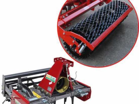 Grada rotativa RF170 – anchura de trabajo 170 cm – 16 cuchillas serie ligera – Rodillo de rejilla