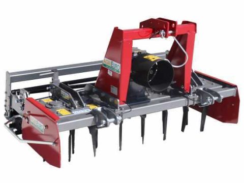 Grada rotativa RH150 – anchura de trabajo 150 cm – 14 cuchillas serie media – Rodillo de jaula