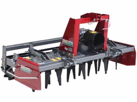 Grada rotativa RH170 – anchura de trabajo 170 cm – 16 cuchillas serie media – Rodillo de jaula