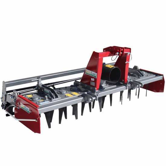 Grada rotativa RH230 – anchura de trabajo 230 cm – 22 cuchillas serie media – Rodillo de jaula