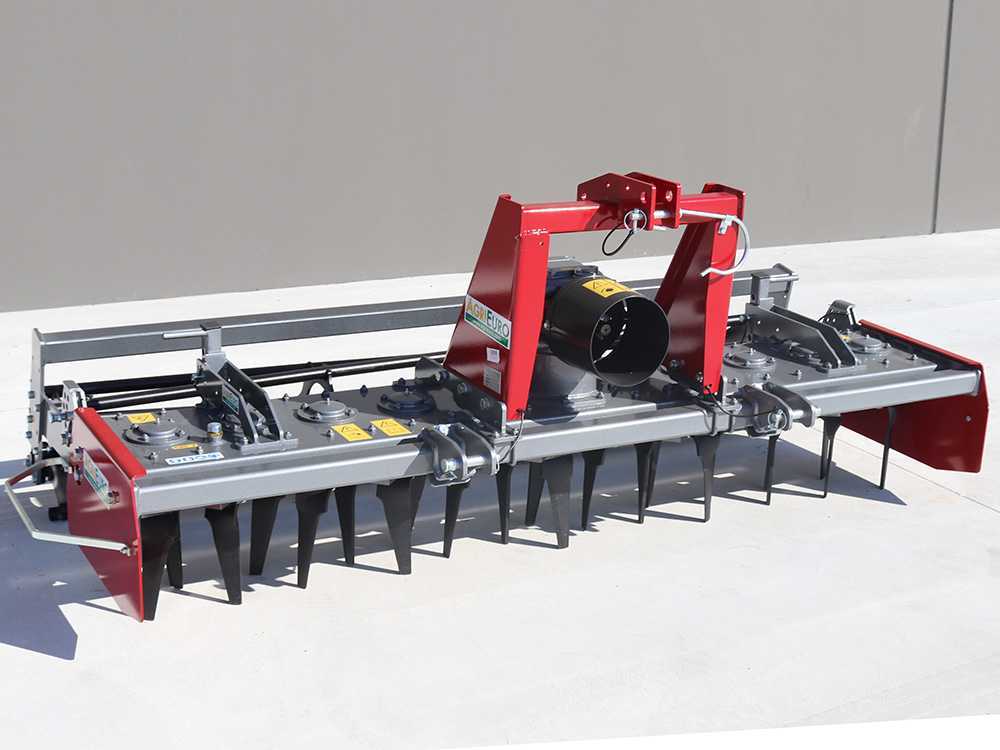 Grada rotativa RH230 – anchura de trabajo 230 cm – 22 cuchillas serie media – Rodillo de jaula - Imagen 2