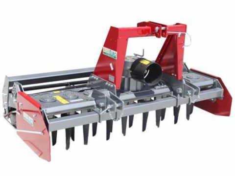 Grada rotativa RM200 – anchura de trabajo 200 cm – 18 cuchillas serie pesada – Rodillo de jaula