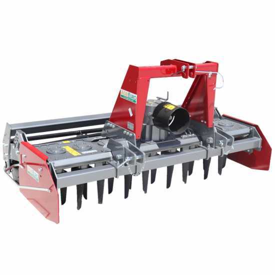 Grada rotativa RM200 – anchura de trabajo 200 cm – 18 cuchillas serie pesada – Rodillo de jaula