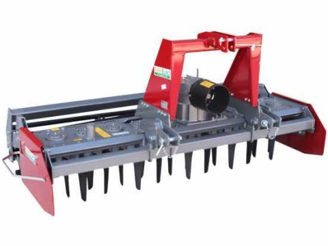 Grada rotativa RM225 – anchura de trabajo 225 cm – 20 cuchillas serie pesada – Rodillo de jaula