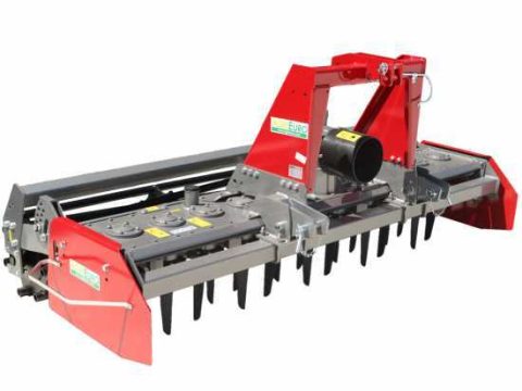 Grada rotativa RM250 – anchura de trabajo 250 cm – 22 cuchillas serie pesada – Rodillo de jaula