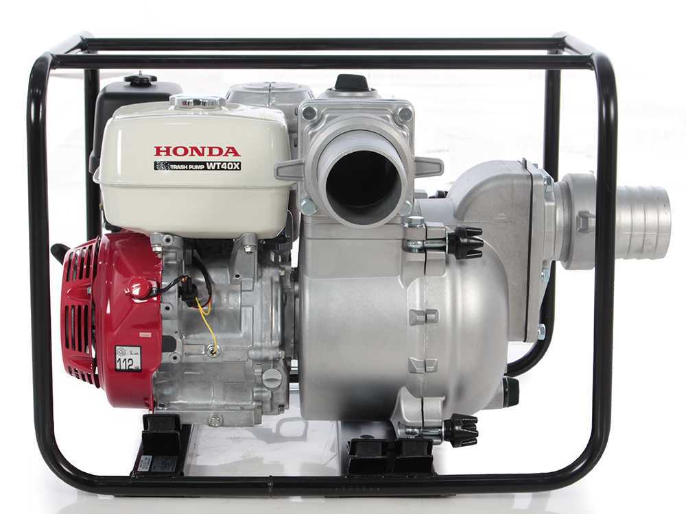Honda WT 40 – Motobomba de gasolina para aguas cargadas – Conexiones de 100 mm - Imagen 2