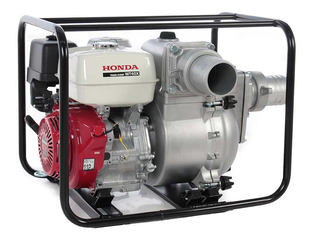 Honda WT 40 – Motobomba de gasolina para aguas cargadas – Conexiones de 100 mm - Imagen 5