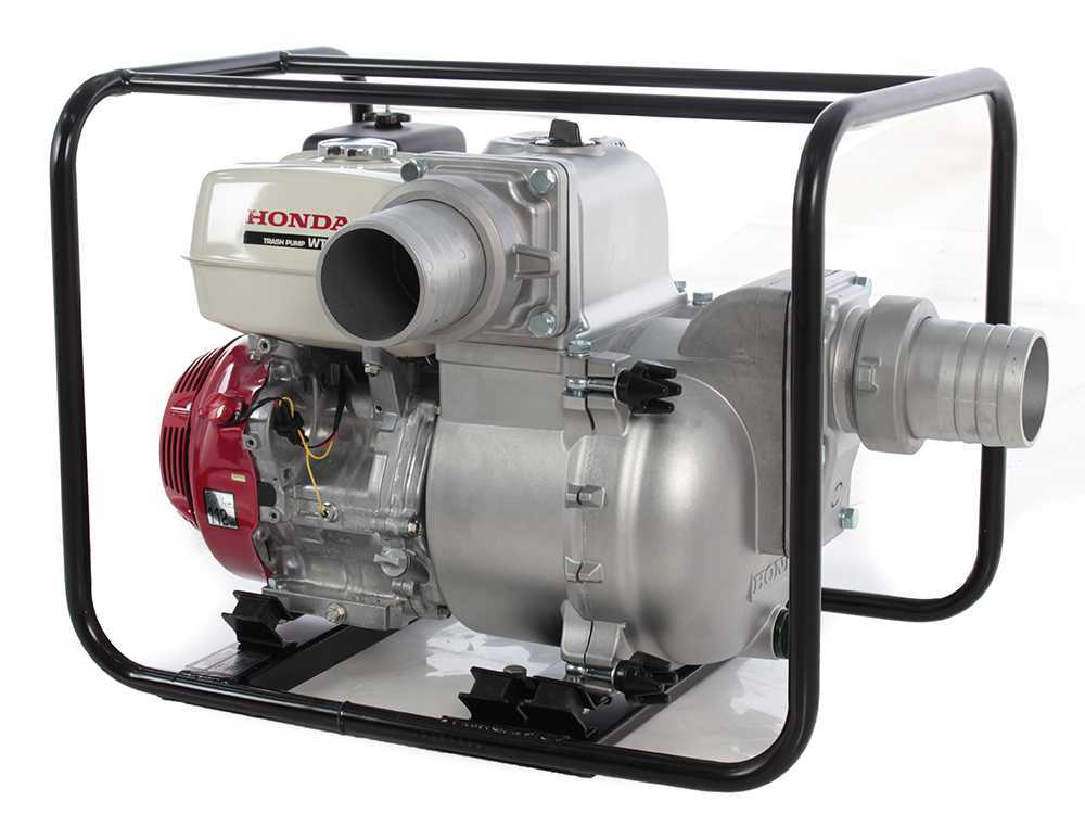 Honda WT 40 – Motobomba de gasolina para aguas cargadas – Conexiones de 100 mm - Imagen 4