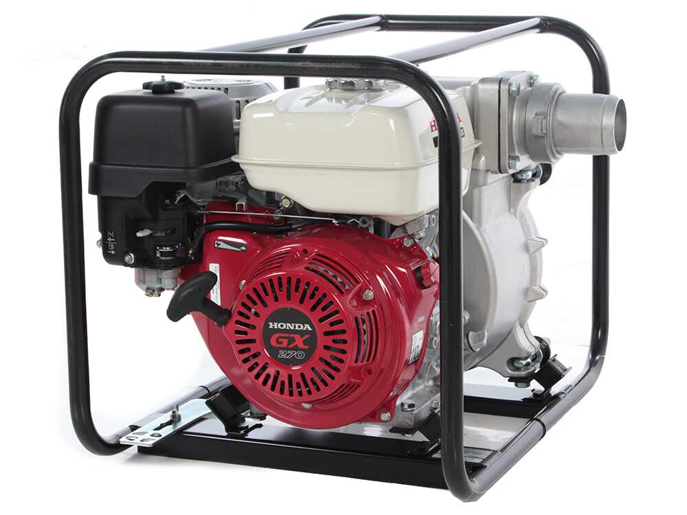 Honda WT30 – Motobomba de gasolina para aguas cargadas – Racores 80 mm - Imagen 4