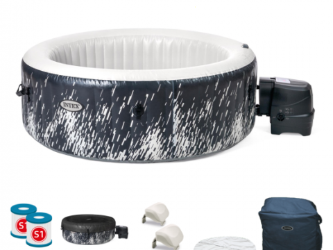 Intex Glow Deluxe Bubble Spa – Ø196×71 cm – Spa hinchable 28494EX