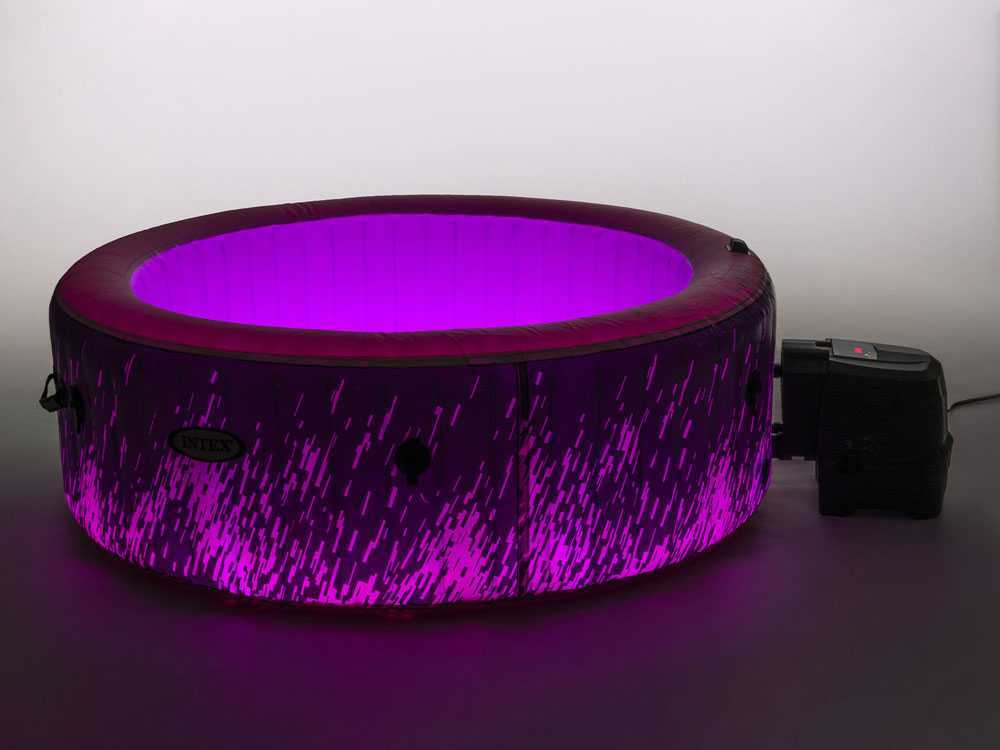 Intex Glow Deluxe Bubble Spa – Ø196×71 cm – Spa hinchable 28494EX - Imagen 3