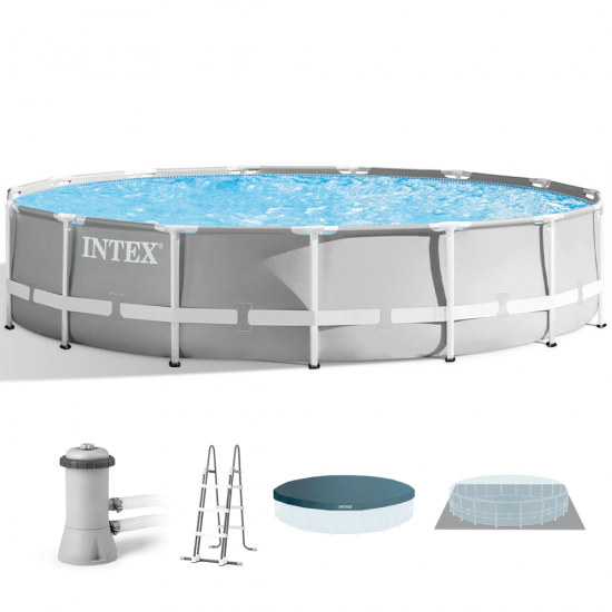 Intex Prisma Frame 26724NP – Ø457×107 cm – Piscina redonda