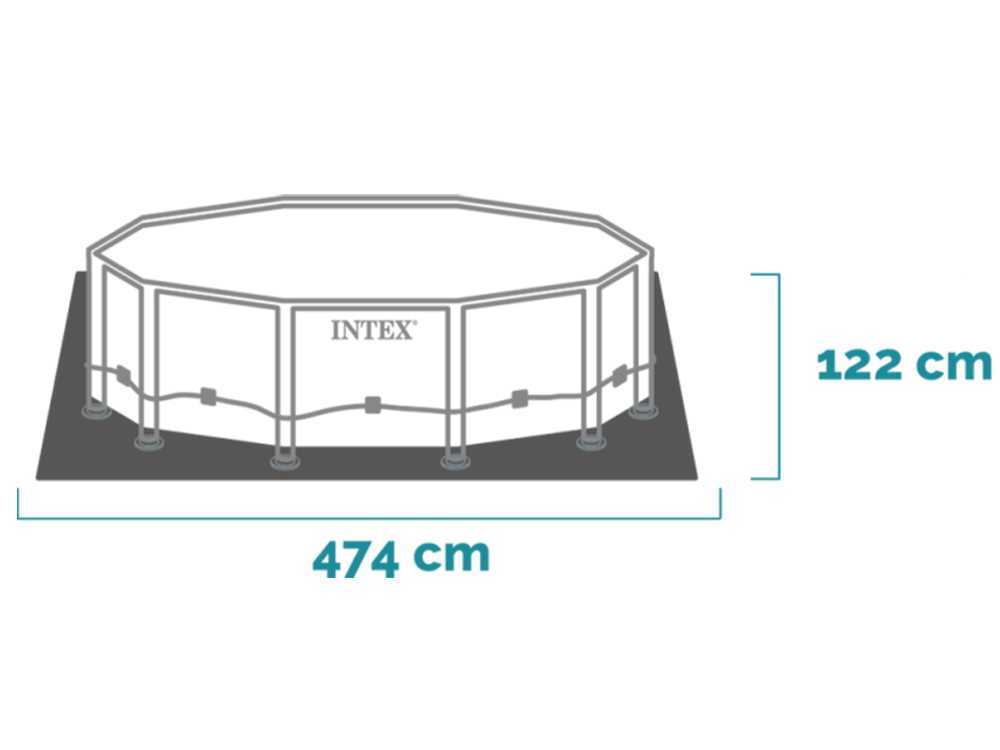 Intex Prisma Frame Greywood 26742NP – Ø457×122 cm – Piscina redonda - Imagen 3