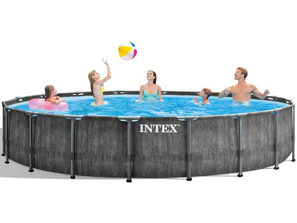 Intex Prisma Frame Greywood 26744NP – Ø549×122 cm – Piscina redonda - Imagen 5