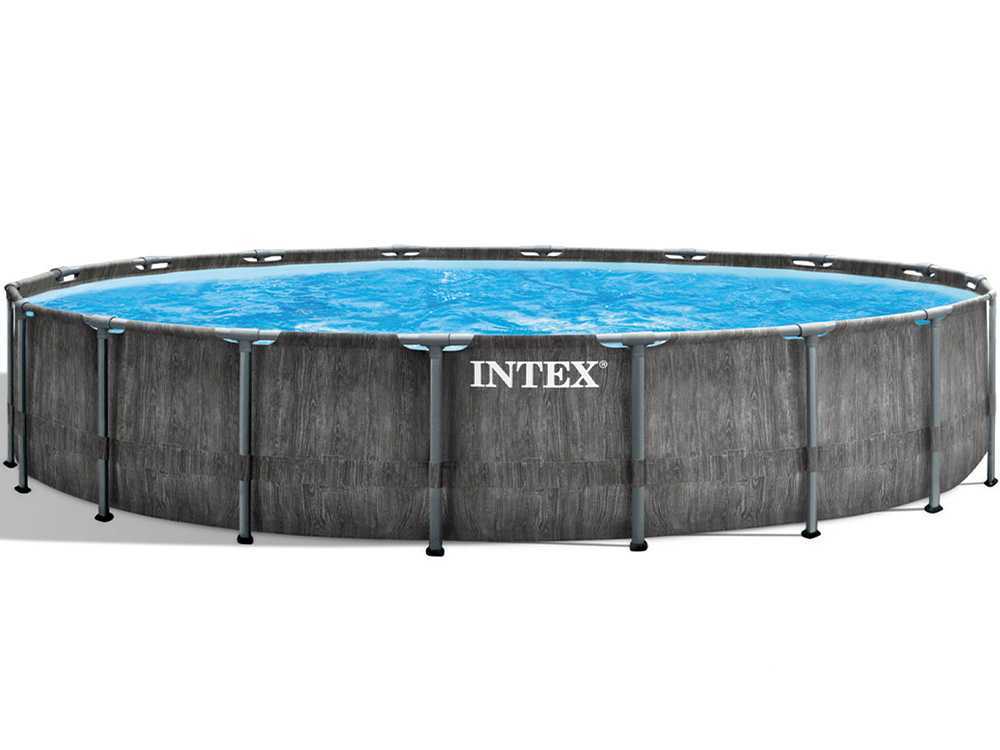 Intex Prisma Frame Greywood 26744NP – Ø549×122 cm – Piscina redonda - Imagen 4