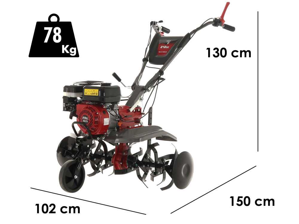 Italian Power RG3.6-100 – Motoazada de gasolina 7 CV – Rato R210 - Imagen 2