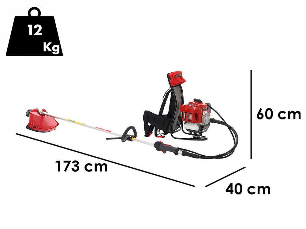 Kawasaki TJ 53 E ZP – Desbrozadora de mochila profesional – Eje Blue Bird - Imagen 2