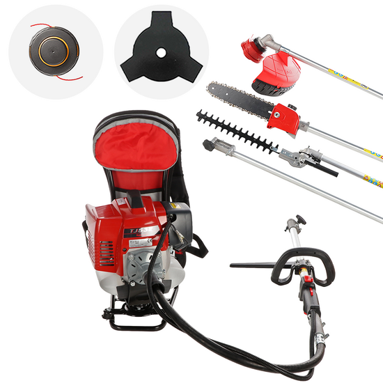 Kawasaki TJ 53EZ C COMBI – Desbrozadora multifunción de gasolina de mochila – Eje Blue Bird