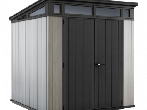 Keter Artisan gris – Caseta de jardín – Con puerta de doble hoja – 214x218x226 cm