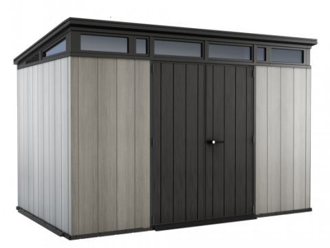 Keter Artisan gris – Caseta de jardín – Con puerta de dos hojas – 342x218x226 cm