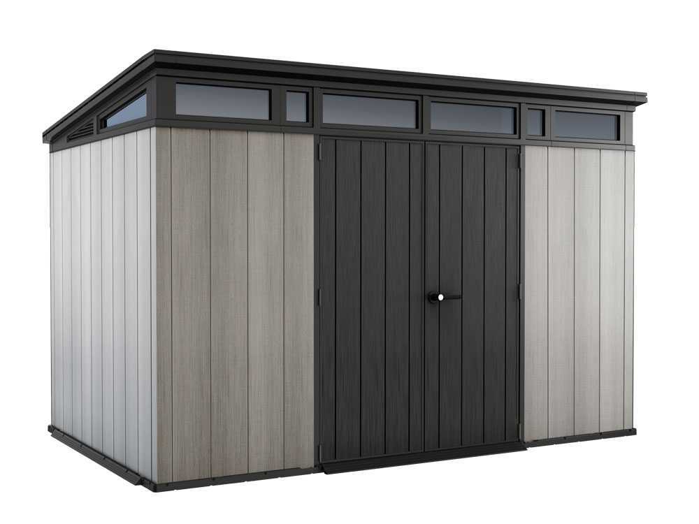 Keter Artisan gris – Caseta de jardín – Con puerta de dos hojas – 342x218x226 cm - Imagen 4