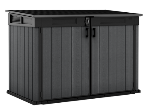 Keter Cortina Mega – Arcón de almacenamiento de jardín – 190,5 x 109 x 132,5 cm