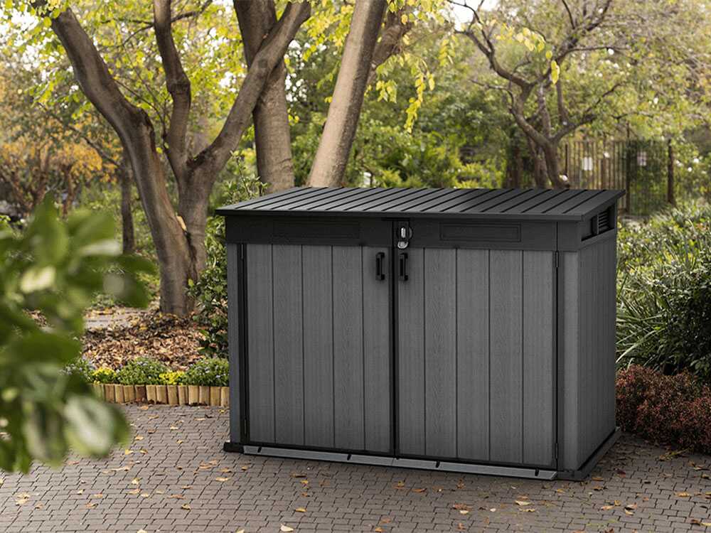 Keter Cortina Mega – Arcón de almacenamiento de jardín – 190,5 x 109 x 132,5 cm - Imagen 2