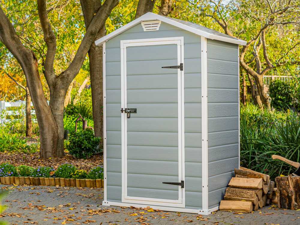 Keter Manor gris – Caseta de jardín para herramientas – 129x103x196 cm - Imagen 5