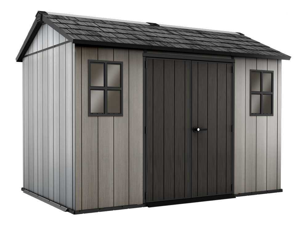 Keter Oakland 1175 – Caseta de jardín – Con ventanas frontales – 350x229x254 cm - Imagen 4