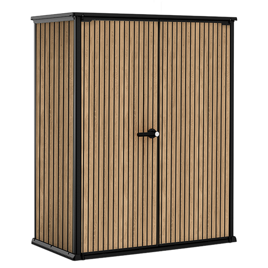 Keter Signature Venetian – Armario para herramientas de jardín – 140 x 73 x 170 cm