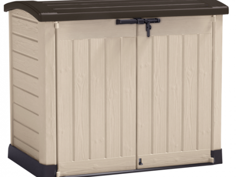 Keter Store it Out Arc beige – Armario para herramientas de jardín