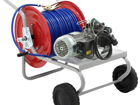Kit de motobomba eléctrica de pulverización con carro – Udor Iota 20 hp1