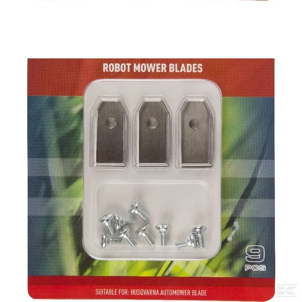 Cuchillas X9 compatibles para robot cortacésped HUSQVARNA GARDENA
