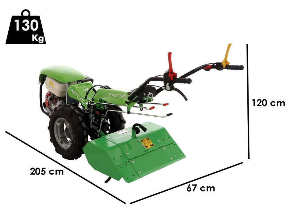 Lampacrescia MGM Castoro DF – Motocultor de gasolina – Honda GX270 – 9 CV - Imagen 2