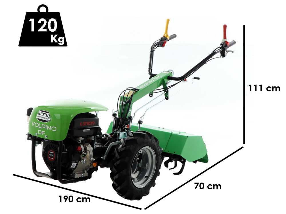 Lampacrescia MGM Volpino DF – Motocultor de gasolina – Loncin G270F – 10 CV - Imagen 2