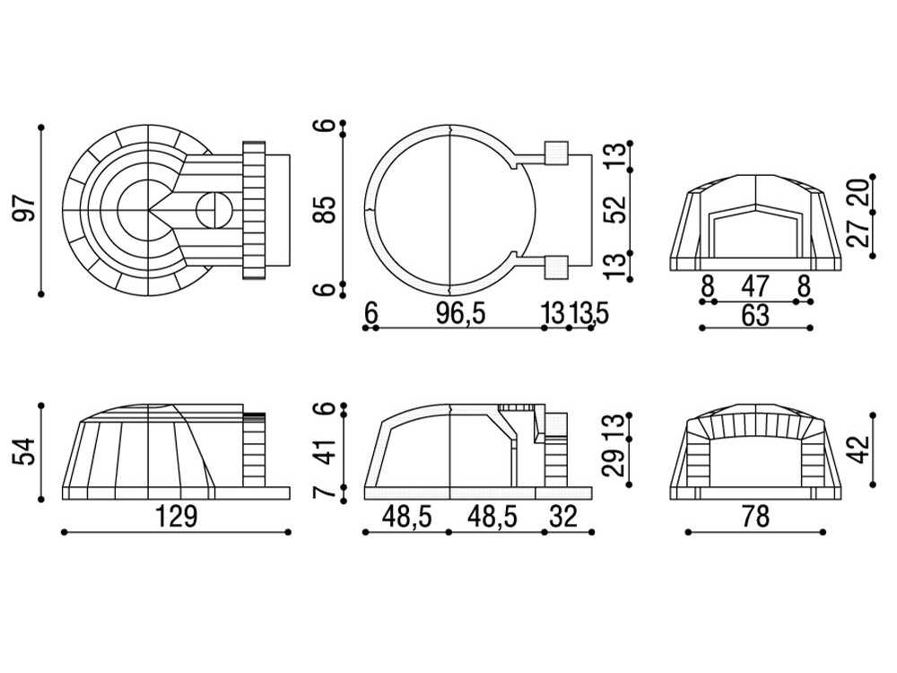 Linea VZ F1 – Horno de leña empotrable con cámara de Ø 85 cm – Capacidad de cocción 3 pizzas - Imagen 4