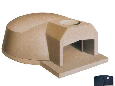 Linea VZ F2 – Horno de leña empotrable con cámara de Ø 107 cm – Capacidad de cocción 5 pizzas