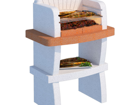 Linea VZ Modena – Barbacoa de obra de leña y carbón
