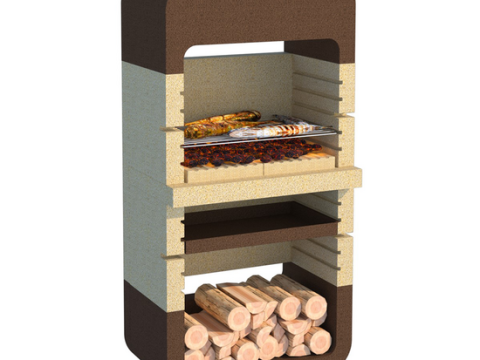 Linea VZ Monopoli – Barbacoa de leña y carbón de obra