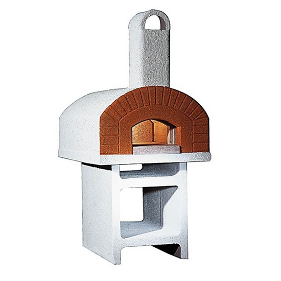 Linea VZ Pozzuoli – Horno de leña de exterior con base de cemento – con cámara de cocción 72×105 cm