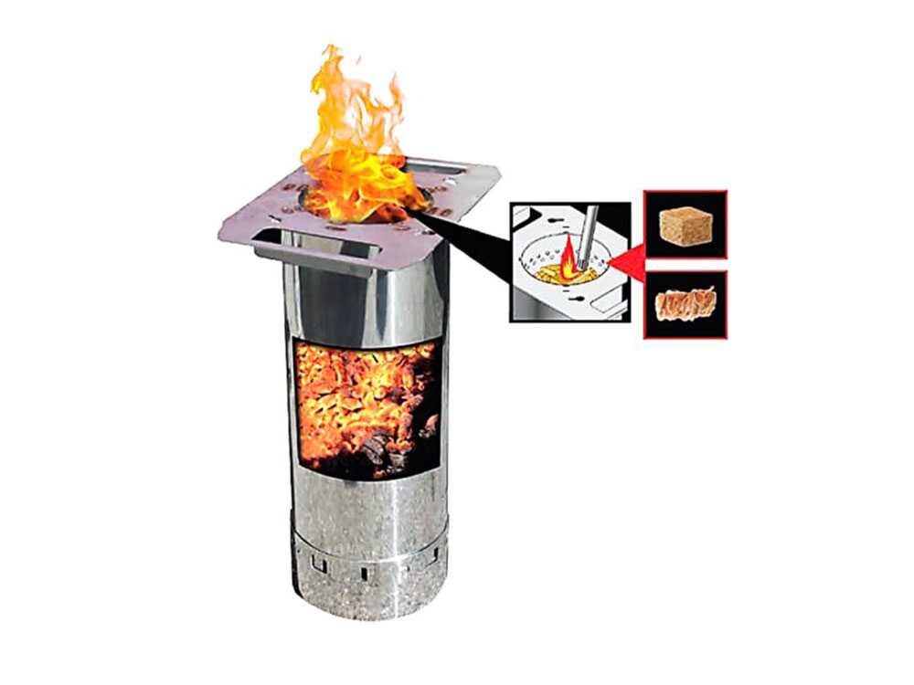 Linea VZ QBY Rosso (roja) – Barbacoa pirolítica de pellets portátil - Imagen 4